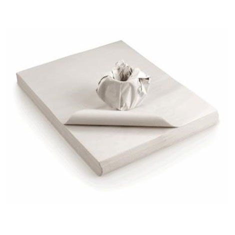 white packing paper on white background