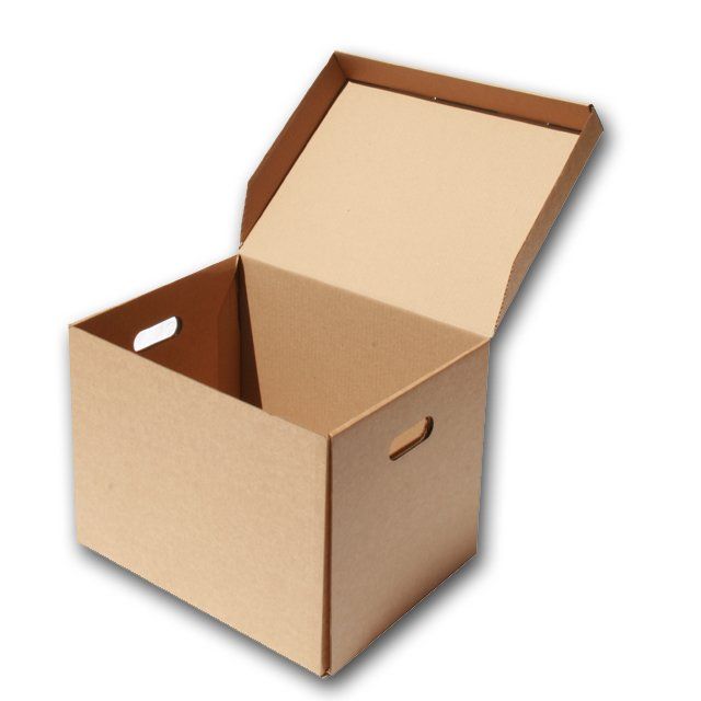 empty single box on white background