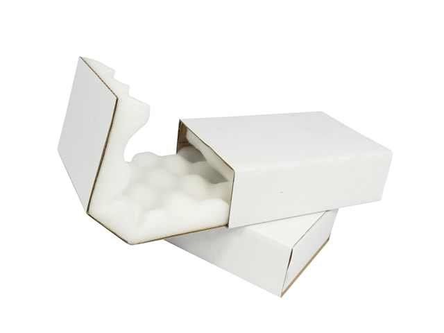 empty white box on white background