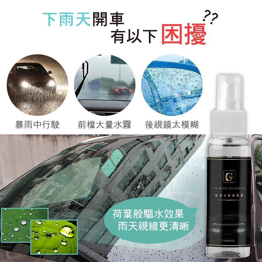 【 G-PRO 防水噴霧(鏡面) 】【超強實拍影片! 安全視線 防水噴霧 G-PRO好評如潮】防水噴霧 汽車玻璃 安全帽護目鏡 後照鏡 防潑水汽車 防潑水劑【DE0291】