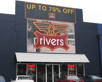 rivers building frontage sign