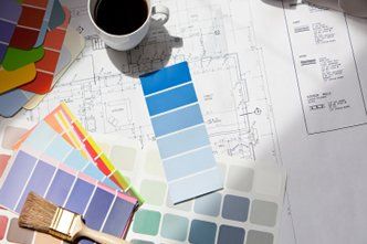 color swatches on design plans