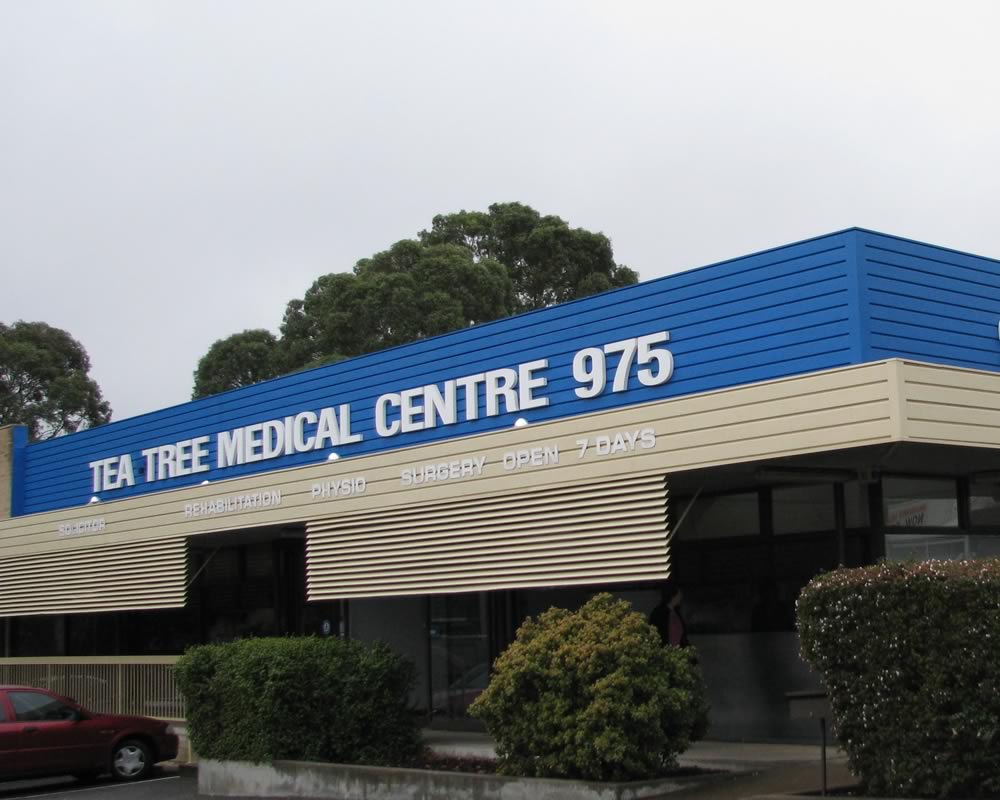 tea tree medical centre sign