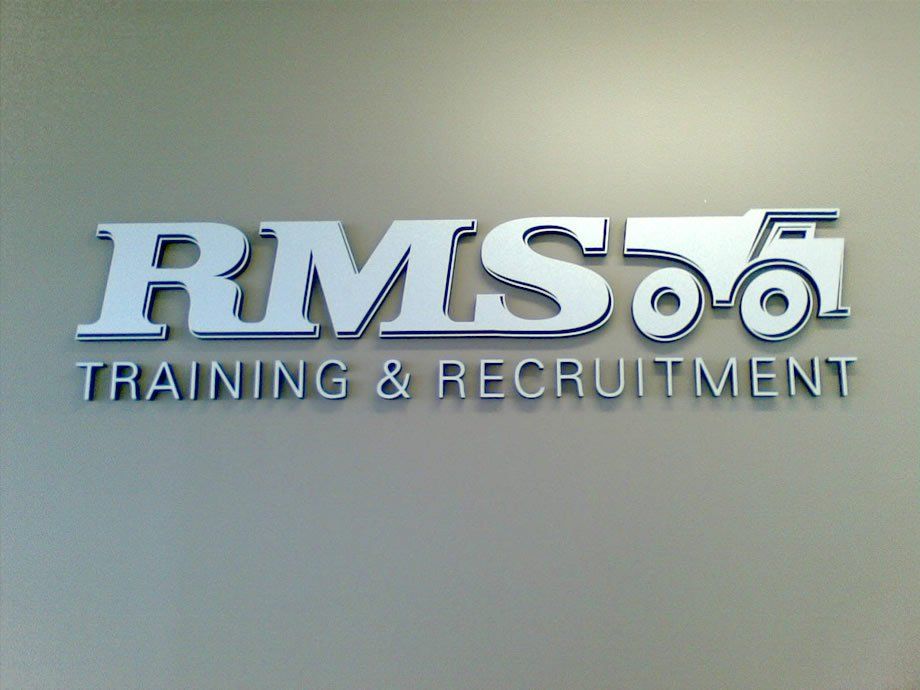 rms training and recruitment reception sign