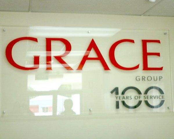 grace group reception sign