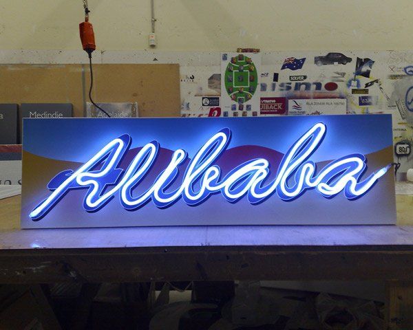 alibaba neon sign