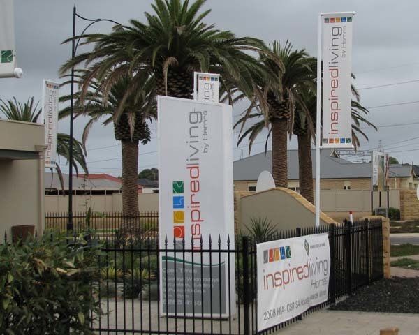 white display home sign