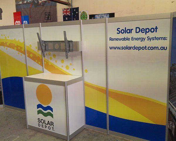solar depot wall display