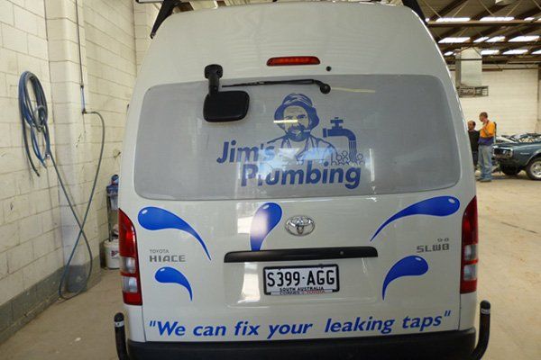 jims plumbing van
