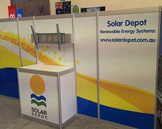 solar depot wall display