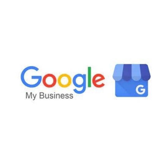 A google my business logo with a store icon.