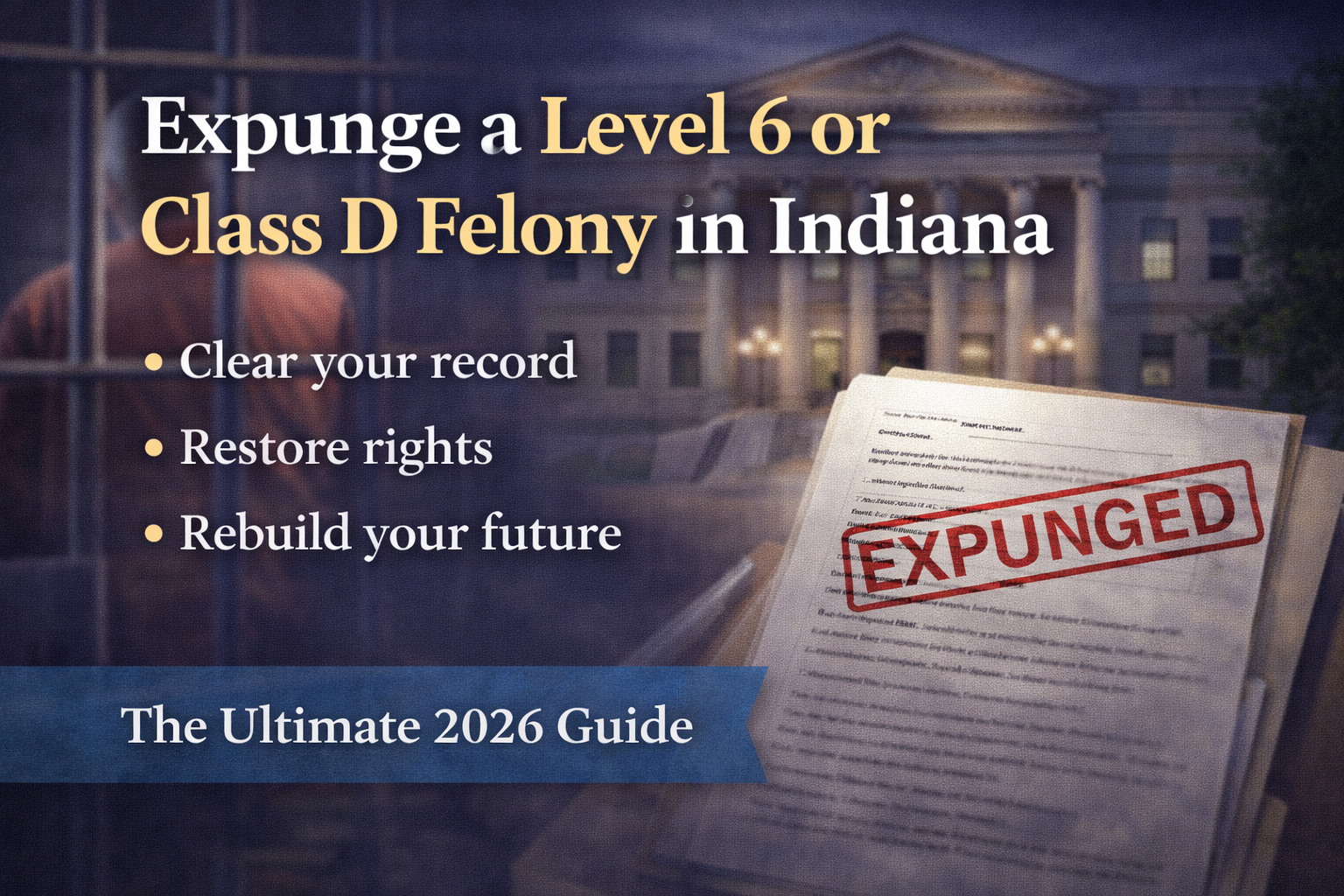 Expungement of Level 6 and Class D felony convictions in Indiana explained