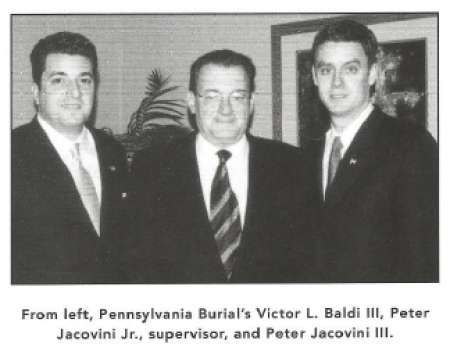 A black and white photo of three men from pennsylvania