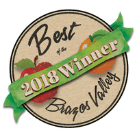 Best of Brazos Valley 2018 award
