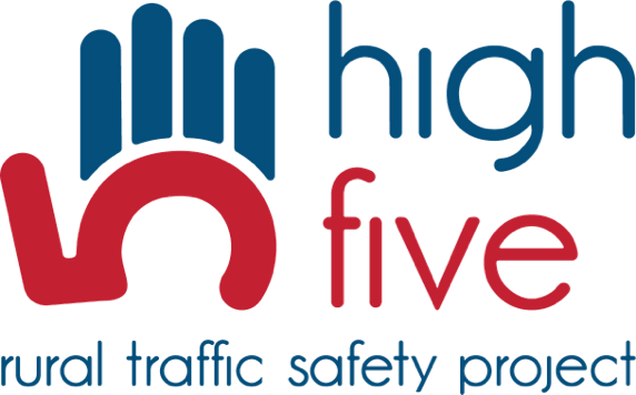 A logo for the high five rural traffic safety project