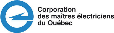 The logo for the corporation des maitres electriciens du quebec