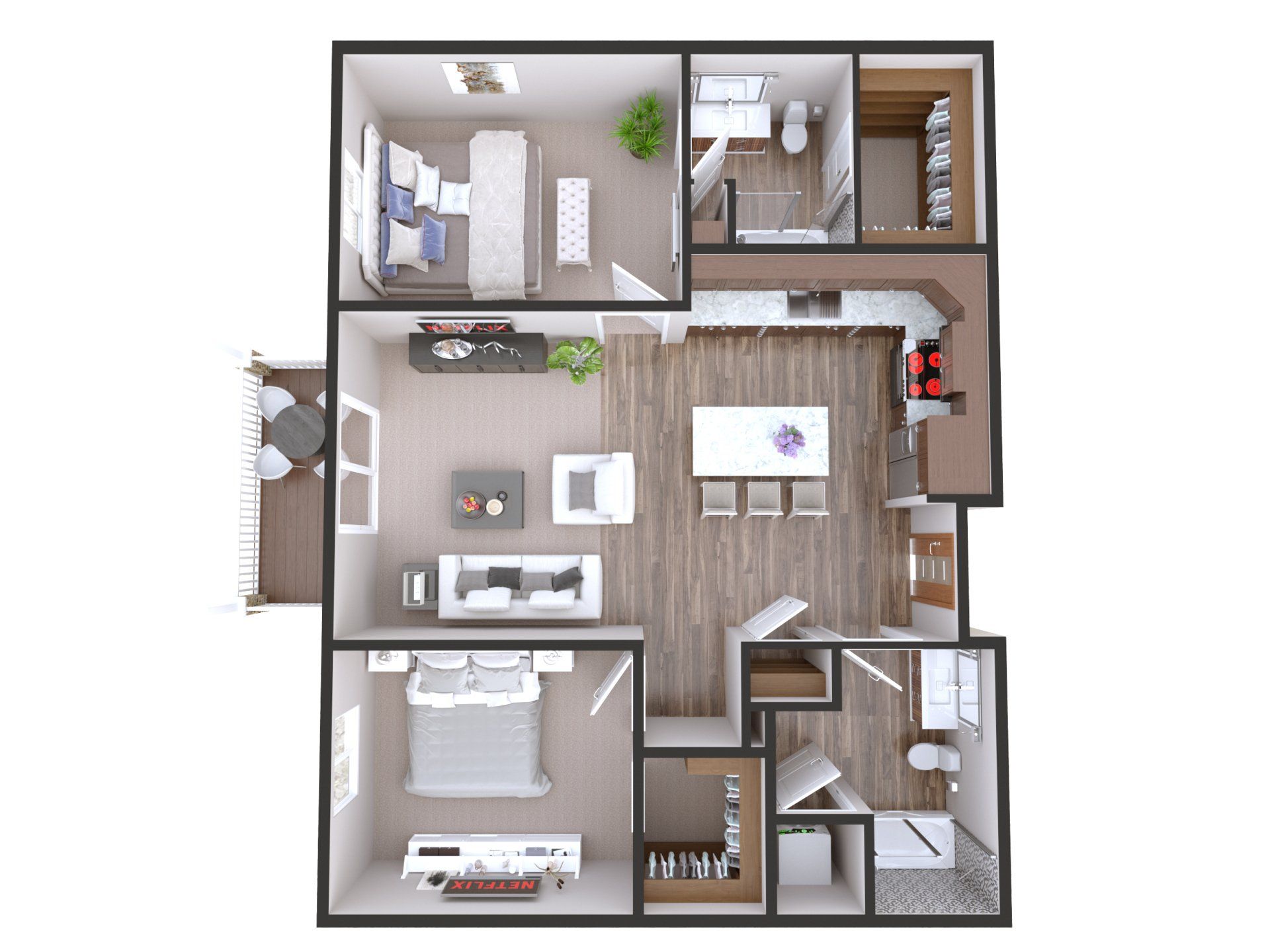 Salem two bedroom floorplan