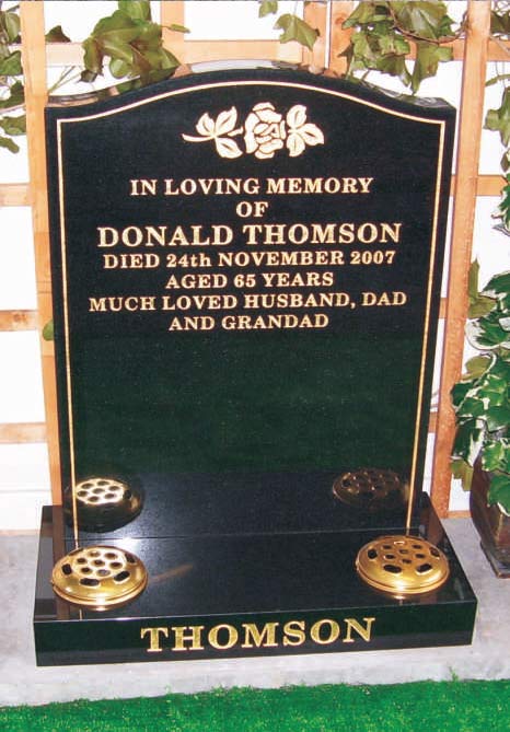 memorial stone of donald thomson