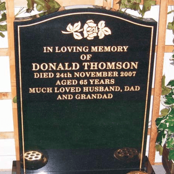 Memorial stone of Donald Thomson