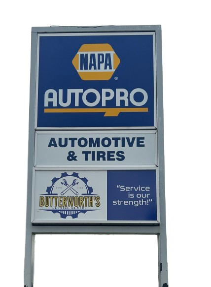 NAPA Autopro Sign | Butterworth's Service Centre Inc