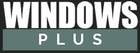 Windows Plus logo with the word "WINDOWS" above "PLUS" in a green box.