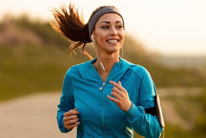Athlete Woman Running — Houston, TX — Continental Electrolysis & Laser Clinic