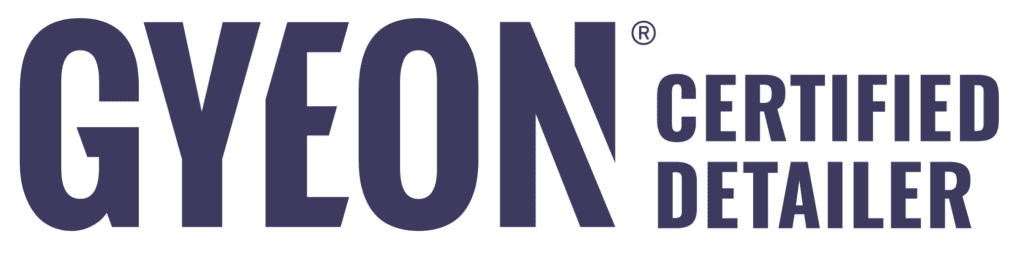 Gyeon Certified Detailer logo in dark blue text.