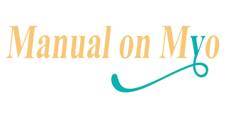 A logo for a company called manual on myo