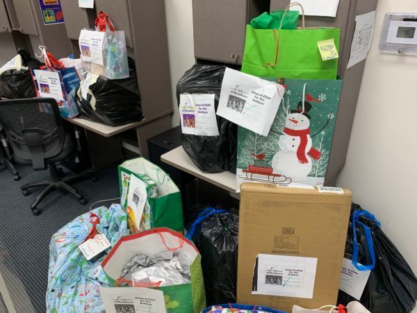 A room filled with lots of bags and boxes