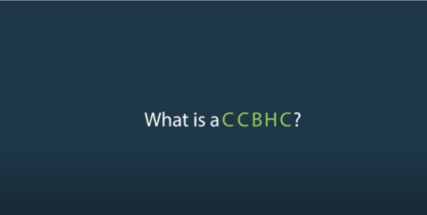 A blue background with the words `` what is a ccbhc '' written on it.