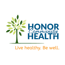 The logo for honor community health is a tree with leaves on it.
