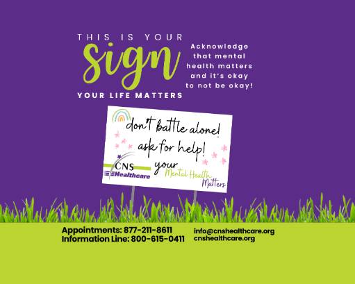 A sign that says this is your sign your life matters