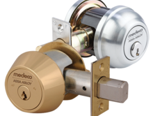 There are two different types of locks on a white background.