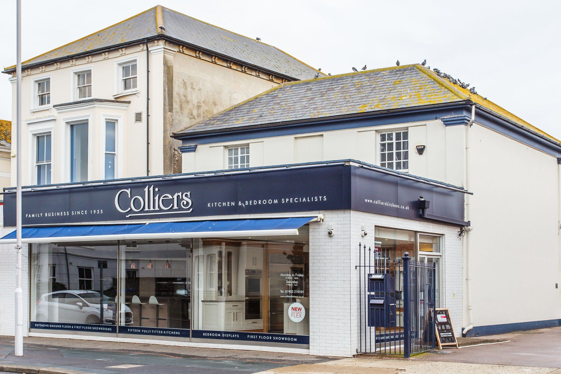 Colliers showroom present day