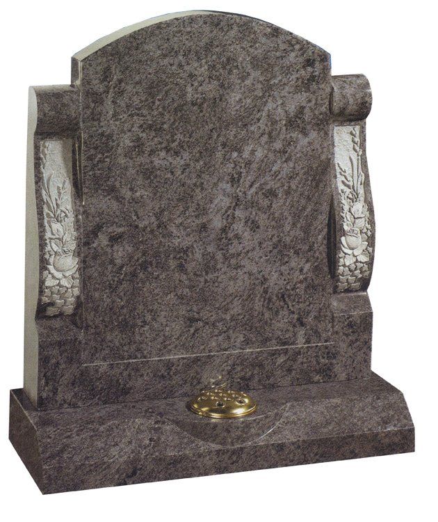 Grey headstone