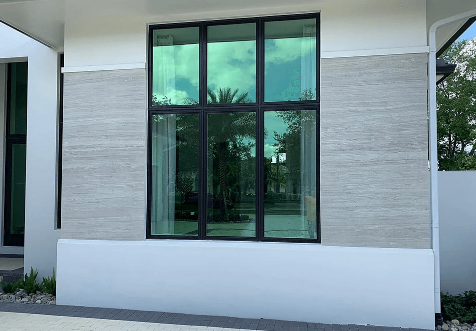 Tinted Glass Window — Naples, FL — Natural Stone Concepts