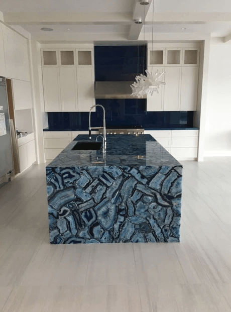 Blue and Black Marble Countertops — Naples, FL — Natural Stone Concepts