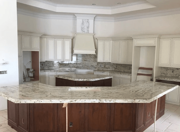 White Kitchen Countertop — Naples, FL — Natural Stone Concepts