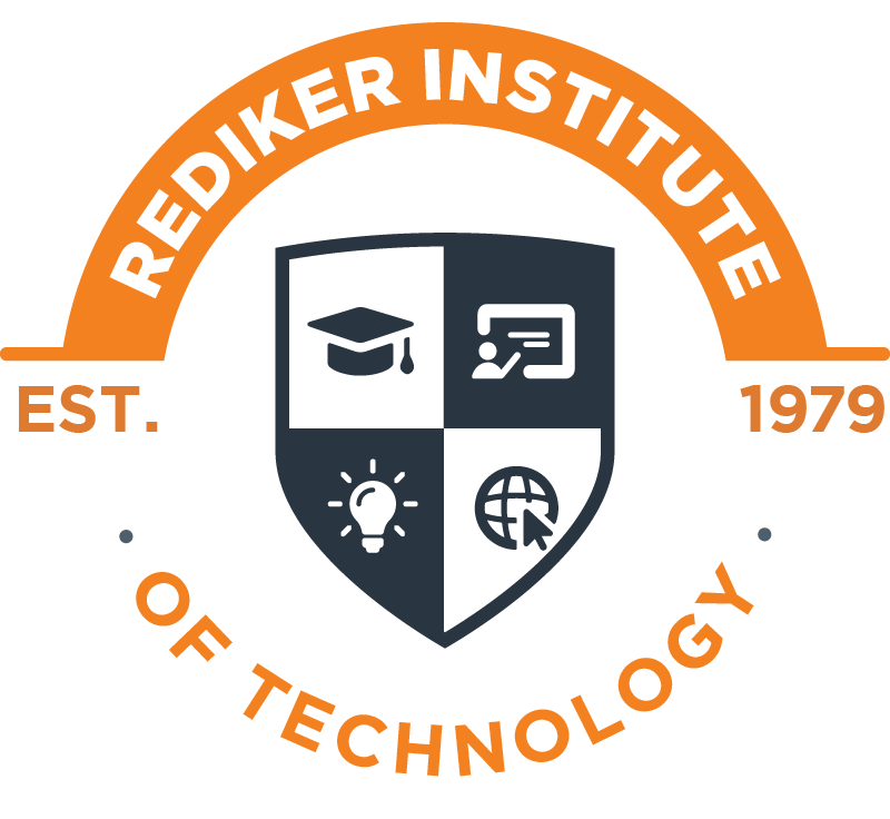 White Rediker logo. 
