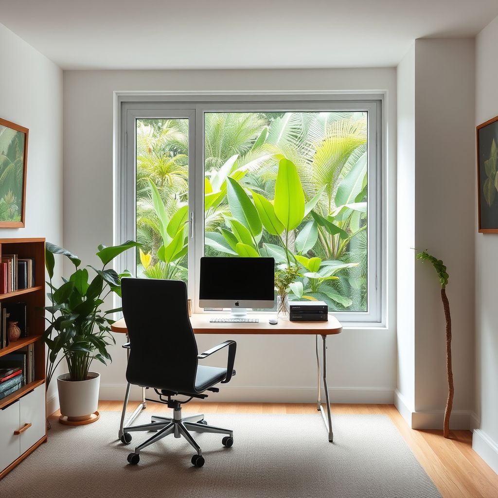 Home office with a chair and desk — Wingman Conveyancing in Woodroffe, NT