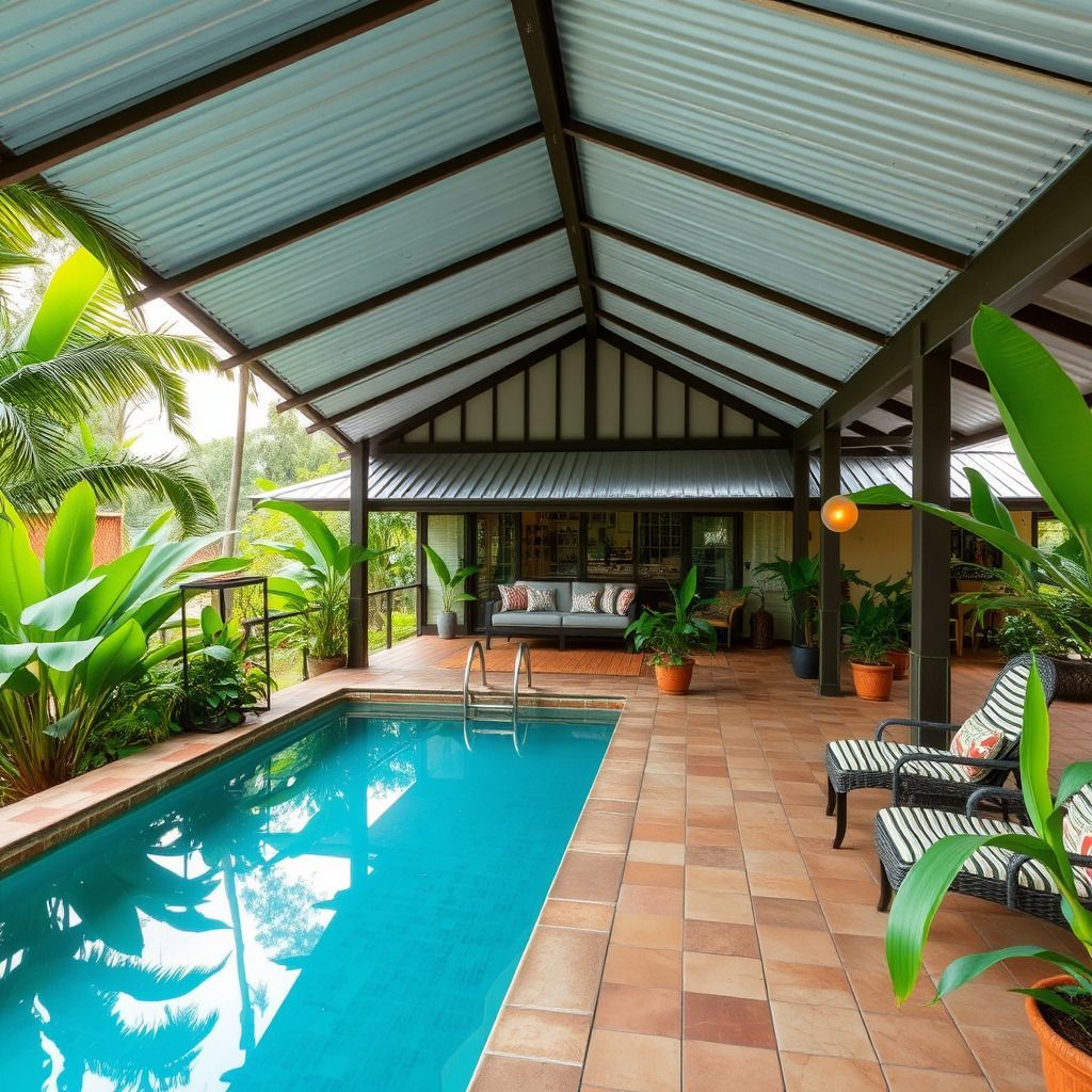 Pool With Roof Over It — Wingman Conveyancing in Woodroffe, NT