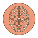 A circle with a pattern of waves in it