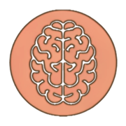 A circle with a pattern of waves in it