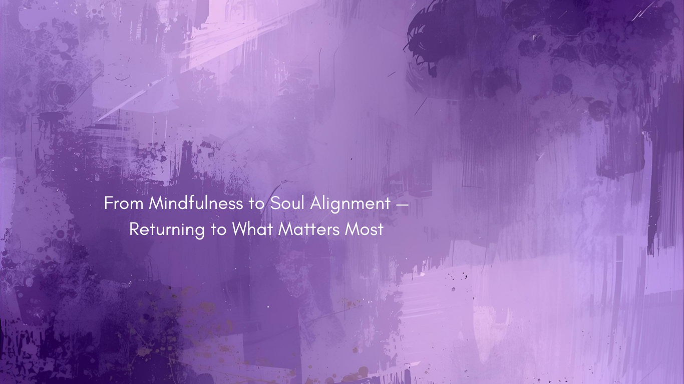 Gradient purples wtih title