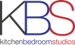 A logo for kbs kitchen bedroom studios is shown
