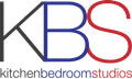 A logo for kbs kitchen bedroom studios is shown