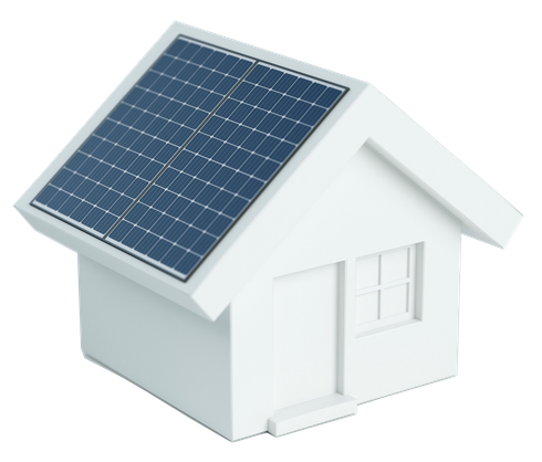 3D Small House with Solar Panels — Townsville, QLD — Lonestar Power