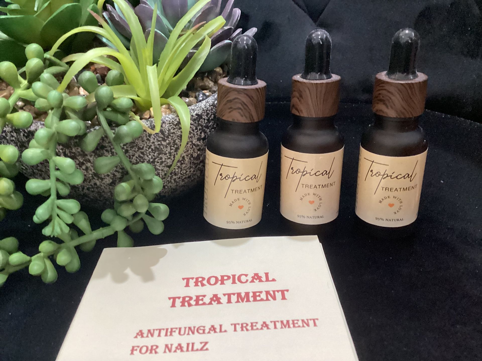 Three bottles of tropical treatment antifungal treatment for nails — Nailz By Dezign In Proserpine, QLD