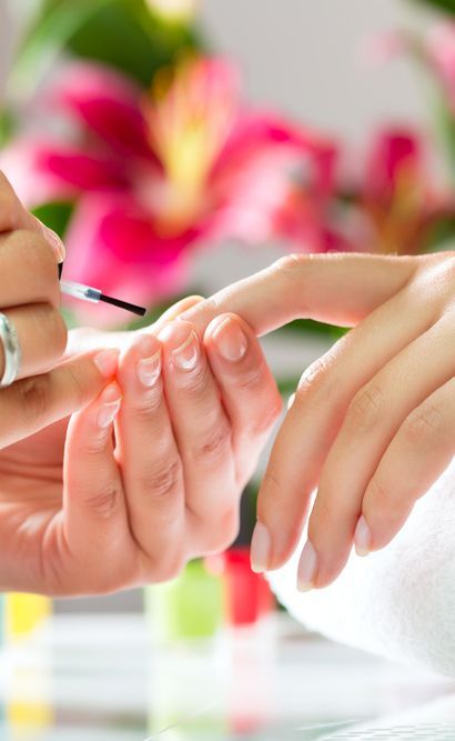 A Close Up of a Person's Nails With a Design on Them — Nailz By Dezign In Whitsundays, QLD