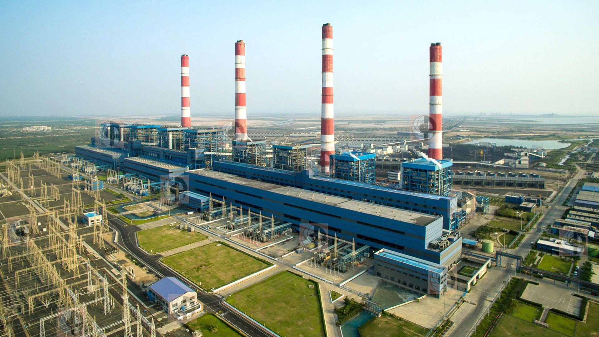 Power Plant, Thermal Power Plant, Aerial View of Power Plant